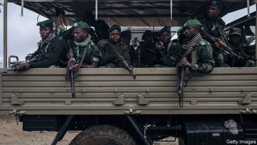 عناصر من القوات الأمنية في جمهورية الكونغو الديمقراطية-صورة أرشيفية