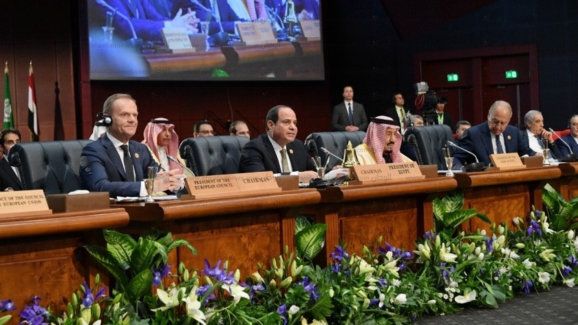 الرئيس عبد الفتاح السيسي خلال القمة العربية الأوروبية