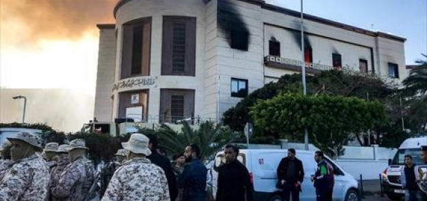 الهجوم على وزارة الخارجية الليبية في العاصمة طرابلس