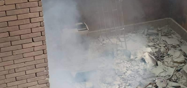 أمن المستشفى الجامعي بشبين الكوم يخمد حريقا بقسم الجلدية