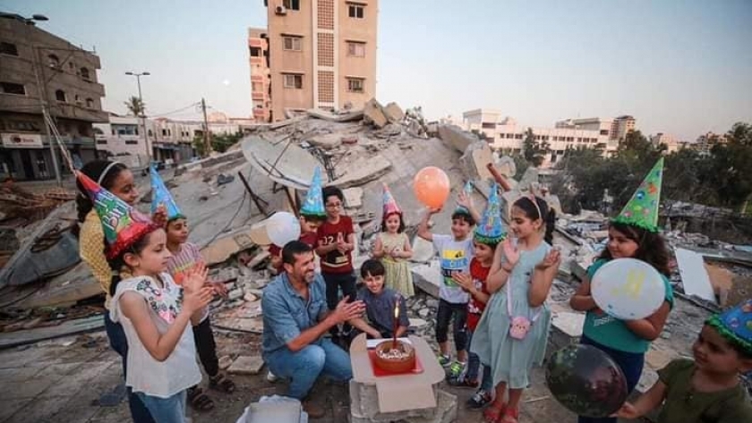 عيد ميلاد في غزة