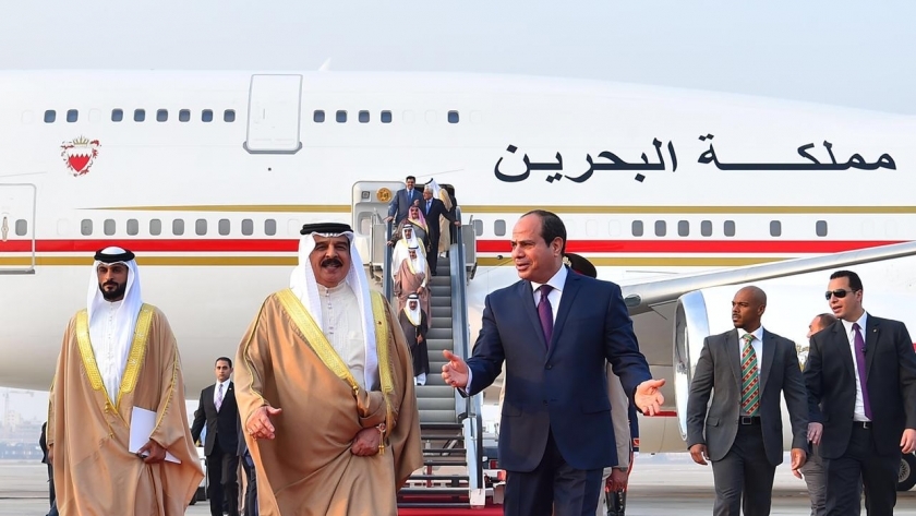 الرئيس السيسى وملك البحرين