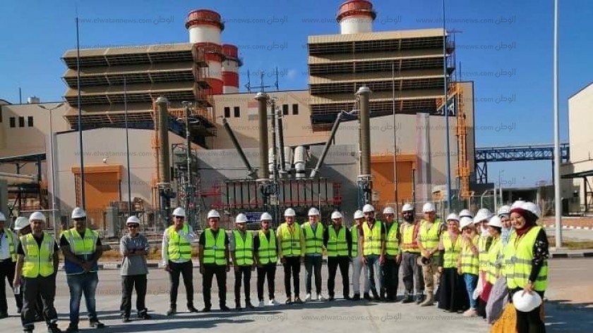 طلاب هندسة كفر الشيخ يطلعون على تكنولوجيا محطة كهرباء البرلس   
