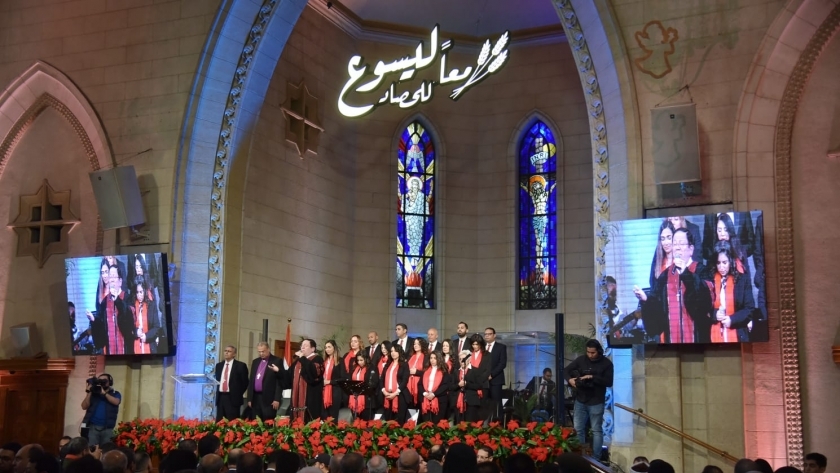 احتفال الطائفة الإنجيلية بمصر بعيد الميلاد المجيد