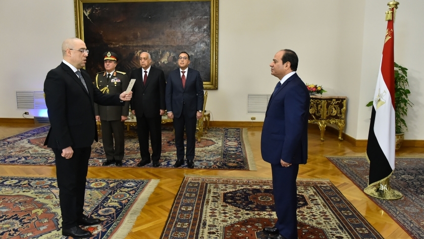 عاصم الجزار يؤدي اليمين الدستورية أمام الرئيس