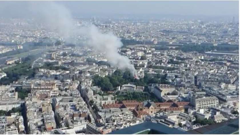 حريق بالقرب من مقر إقامة رئيس الوزراء الفرنسي