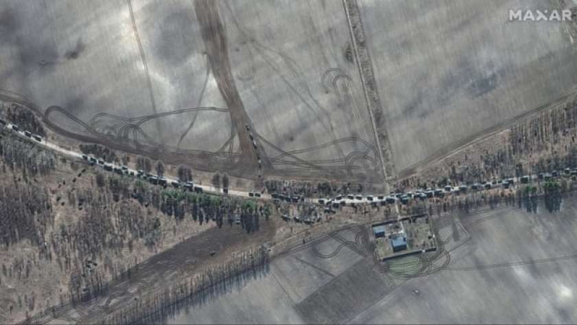 صور أقمار الصناعية توضح تقدم القوات الروسية داخل أوكرانيا (أرشيفية)