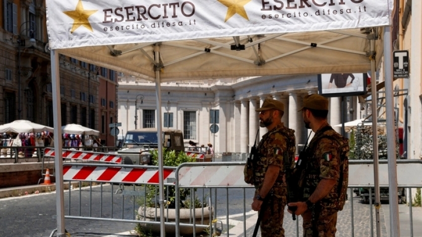 موقع الحادث الأمني في الفاتيكان