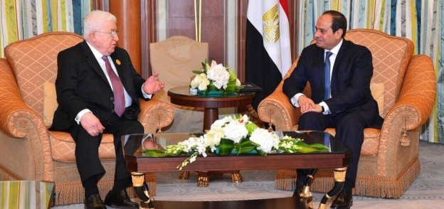 عاجل| السيسي يلتقي رئيس العراق بالرياض