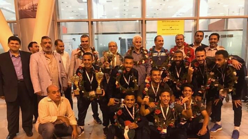 فريق الجامعات الفائز بالبطولةا لعربية