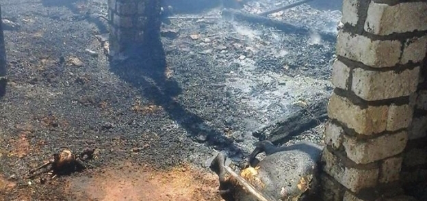 صورة أرشيفية-حريق بحظيرة مواشي