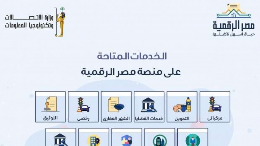 خدمات بوابة مصر الرقمية 2022
