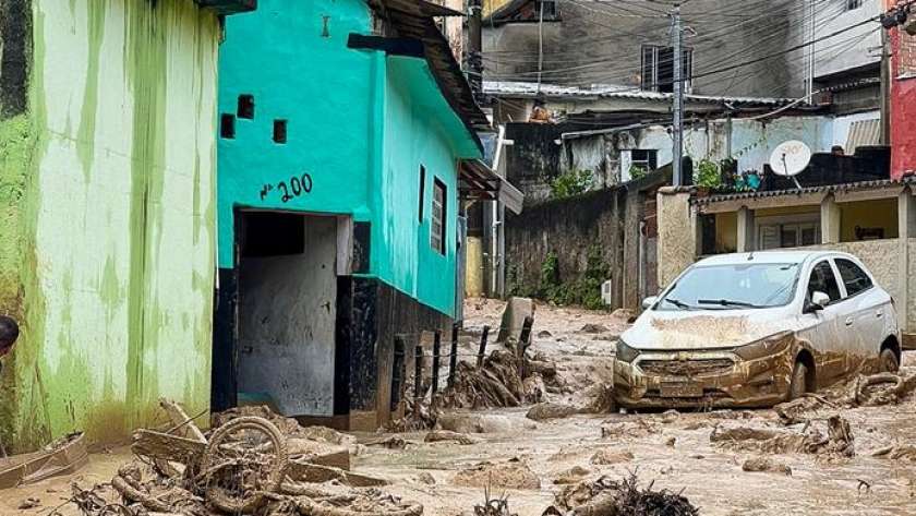 آثار فيضانات ساو باولو في البرازيل