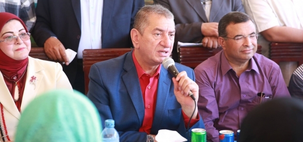 محافظ كفر اشليخ خلال كلمته بافتتاح مدرسة الحنفى