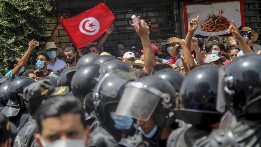 مظاهرات الشعب التونسي