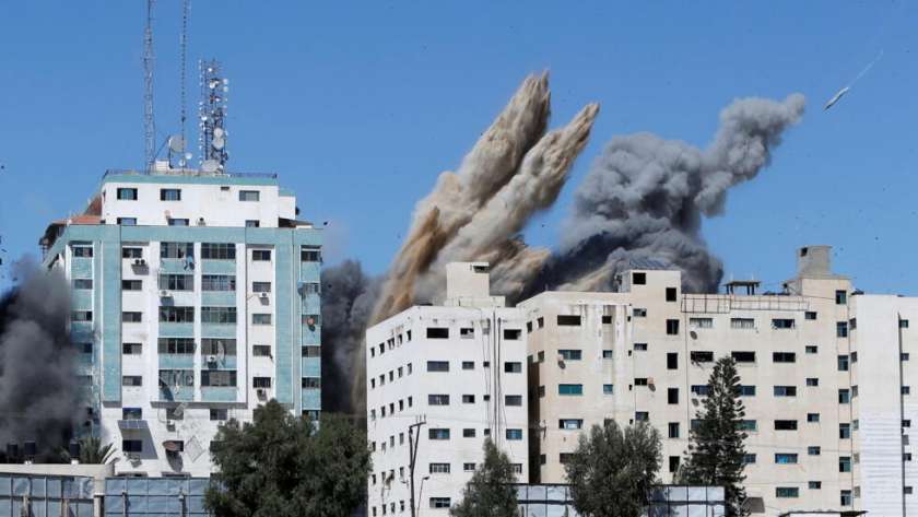 استهداف مقر قناة الجزيرة في غزة - أرشيفية