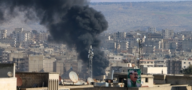 آثار القصف التركى على الأحياء المدنية فى «عفرين»