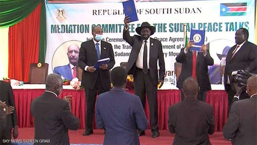 مراسيم اتفاق سلام السودان بجوبا
