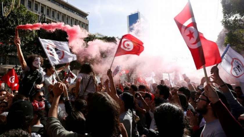 التظاهرات التونسية