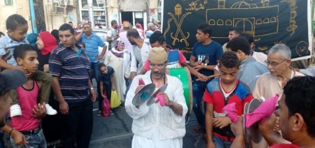 مسيرة صوفية لختام مولد المرسي ابو العباس
