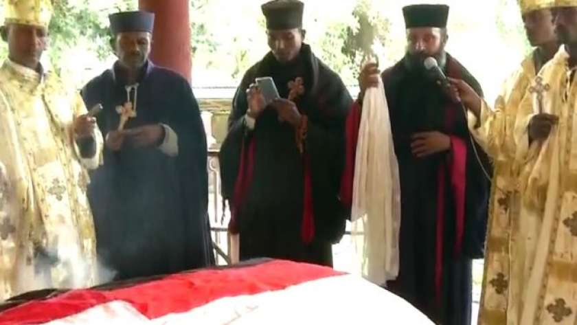مراسم تشييع جثمان المغني الإثيوبي