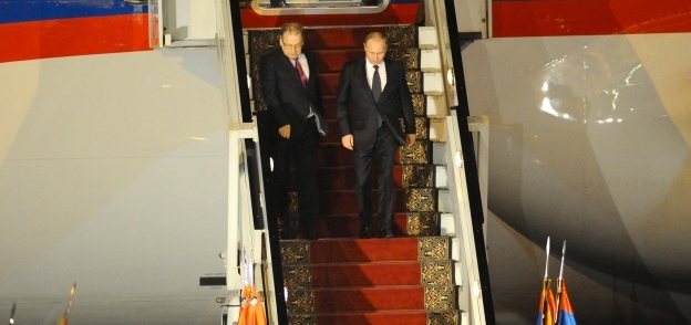 الرئيس الروسى خلال زيارته السابقة لمصر «صورة أرشيفية»