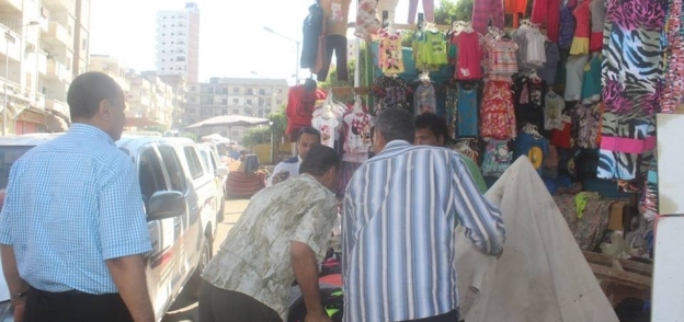 جانب من حملة رفع الاشغالات من شوارع دسوق