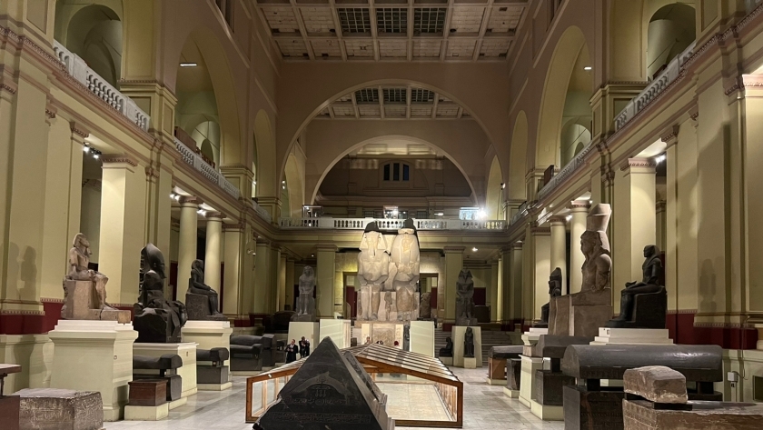 صورة من داخل المتحف المصري بالتحرير