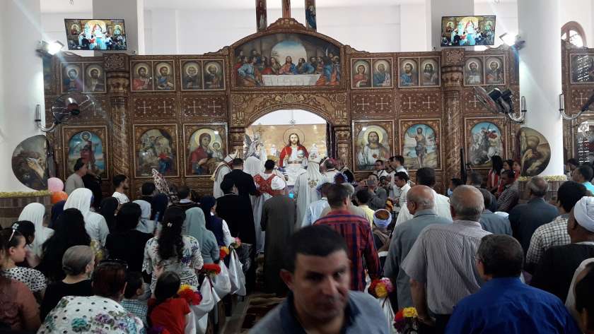 افتتاح كنيسة نجع الدك بالمنيا