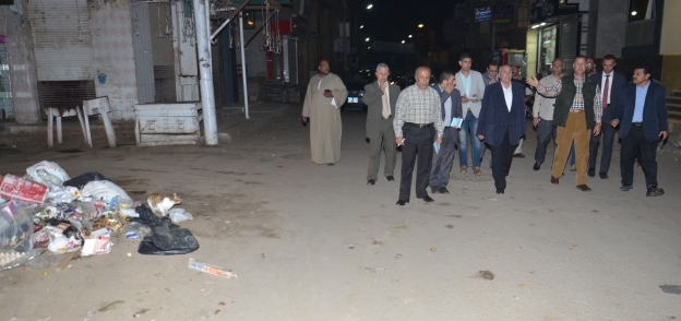 جانب من زيارة محافظ بني سويف المفاجئة الشوارع مدينة ناصر