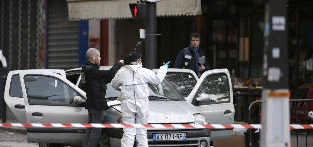 إحدى مواقع التفجيرات في باريس