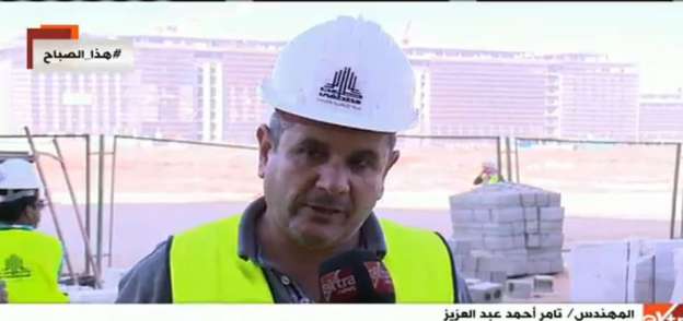 المهندس تامر عبدالعزيز مدير السلامة والصحة المهنية بالحي الحكومي بالعاصمة الإدارية الجديدة