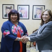 وزيرة الثقافة الاردنية تسقبل عبد الدايم