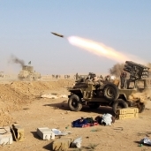 القوات العراقية تقصف أحد معاقل تنظيم «داعش» فى الموصل «أ. ف. ب»