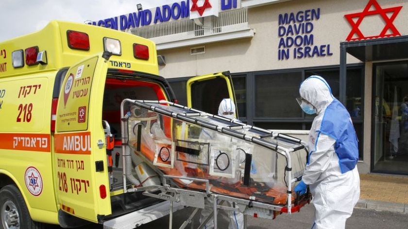 نقل إصابات كورونا في إسرائيل إلى المستشفيات