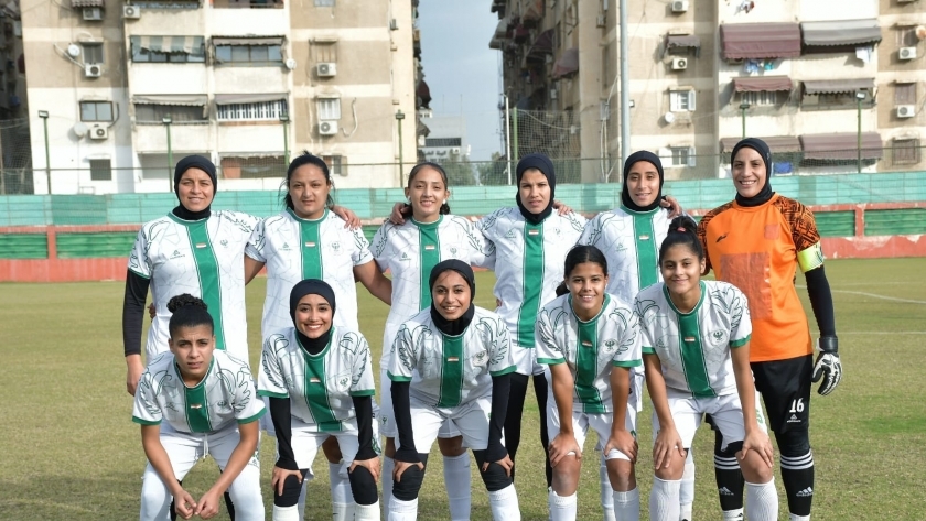 فريق الكرة النسائية بالمصري