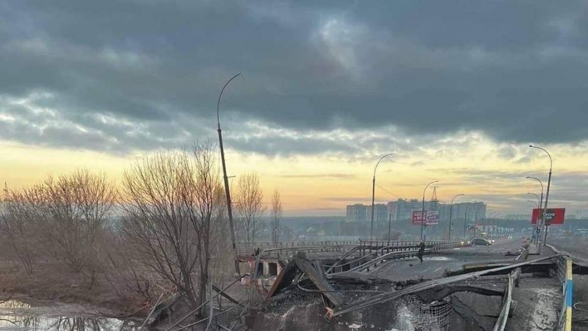 آثار الدمار في كييف
