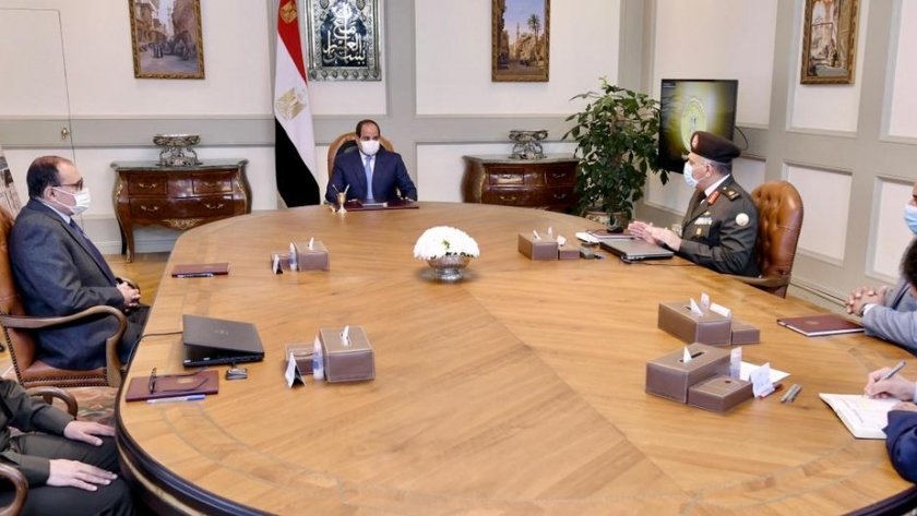 السيسي يتابع موقف  مشروعات مصر الإنشائية
