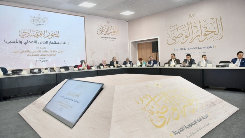 لجنة الاستثمار خلال جلساتها حول مستقبل الاستثمارات فى مصر