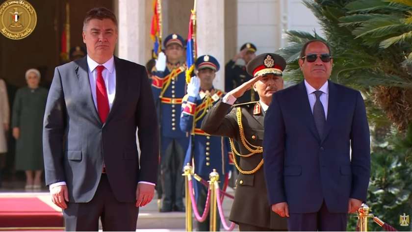 الرئيس عبدالفتاح السيسي ونظيره الكرواتي