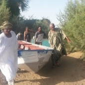 جانب من أعمال استقبال الفيضان فى السودان