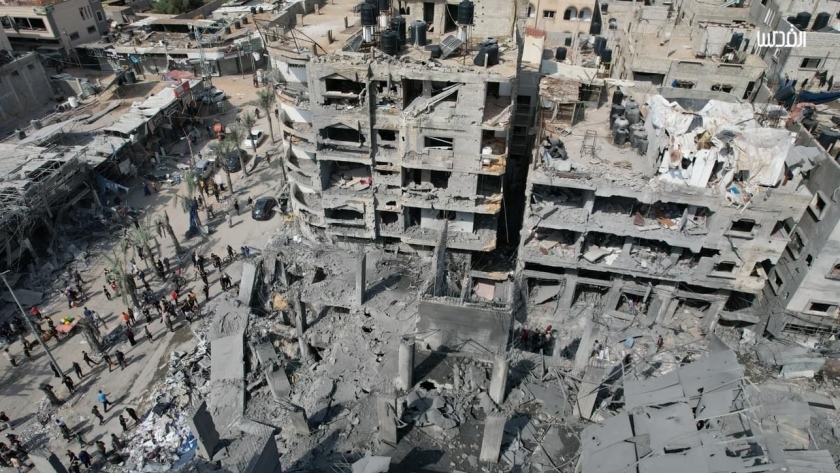 آثار القصف على قطاع غزة