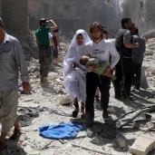 بالصور| مقتل 38 مدنيا في تبادل قصف بمدينة حلب السورية