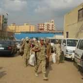 بالصور| القيادات التنفيذية بالغربية تستقبل قوات الجيش لتأمين الانتخابات