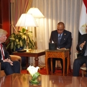 لقاء الرئيس عبدالفتاح السيسى مع دونالد ترامب