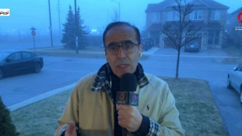 خالد سلامة مراسل قناة «القاهرة الإخبارية» من تورونتو