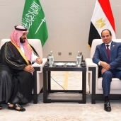 الرئيس عبدالفتاح السيسى خلال لقاء سابق بولى العهد السعودى الأمير محمد بن سلمان