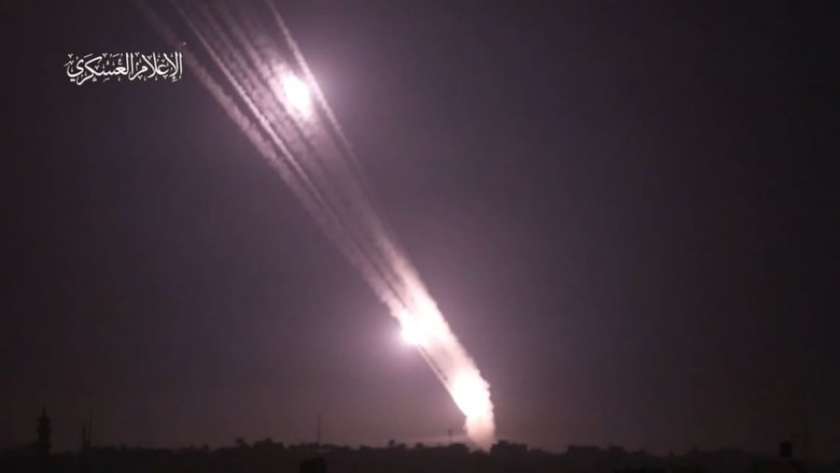 رشقات صواريخ رأس السنة على تل أبيب