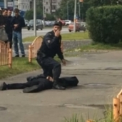 بالفيديو| لحظة قتل "داعشي" برصاص رجل أمن في سيبيريا