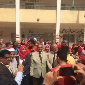 طلاب جامعة المنيا يشاركون في انتخابات الرئاسة
